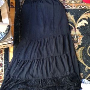 Black Sheer Skirt